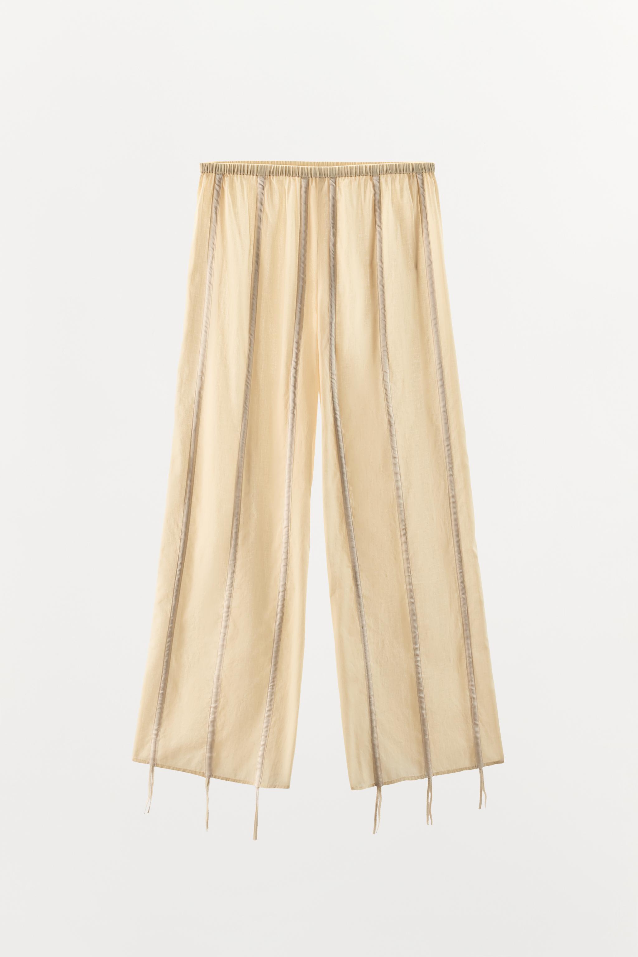 COTTON PANTS WITH TIES